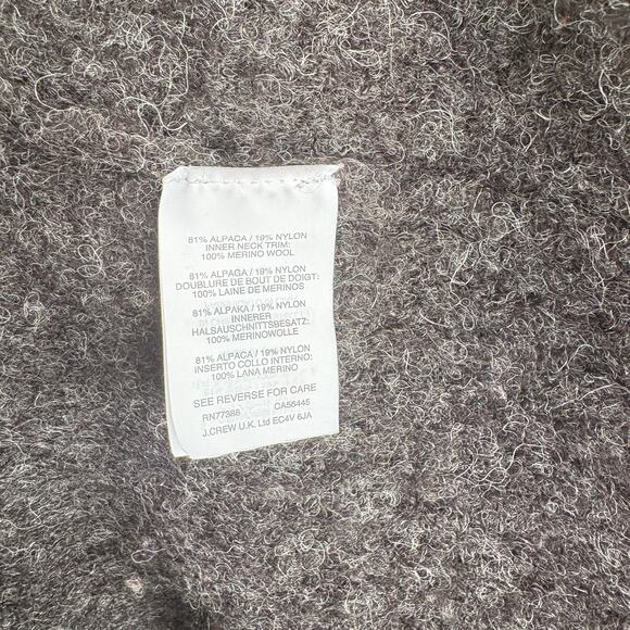 J Crew Alpaca Tunic Sweater S Gray Fuzzy Cozy J.Crew B1785 Capsule Luxe - Picture 5 of 5